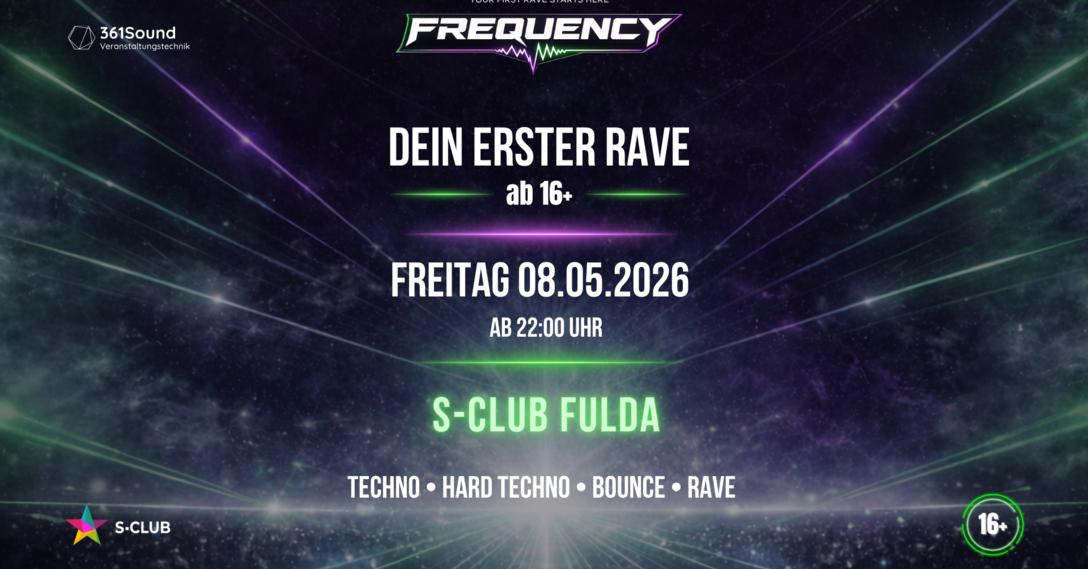 First Rave Editor FREQUENZY.RAVE I your rave starts here I FSK16