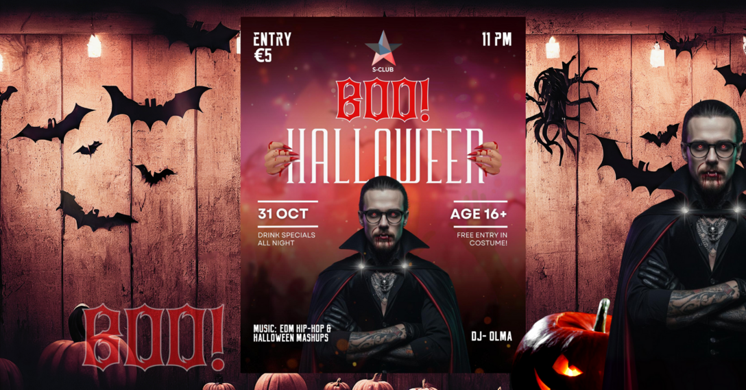 BOO - HELLOWEEN PARTY mit MASTER MO & DJ OLMA
